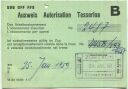 Ausweis - Das Arbeiterabonnement SBB ist ausnahmsweise gültig im Zug - 1959