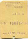 PTT - Nesslau nach Alt St. Johann - Fahrschein