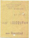 PTT - Meiringen nach Rosenlaui - Fahrschein