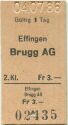 Effingen Brugg einfach - Fahrkarte