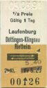Laufenburg D&ouml;ttingen-Klingnau Rietheim - Fahrkarte