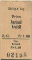 Erlen Amriswil Kradolf einfach - Fahrkarte