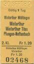 Fahrkarte - Winterthur Wülflingen Winterthur Winterthur Töss