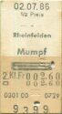Rheinfelden Mumpf retour - Fahrkarte