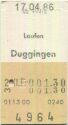 Laufen Duggingen einfach - Fahrkarte