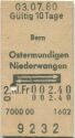 Bern Ostermundigen Niederwangen retour - Fahrkarte