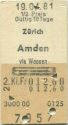 Zürich Amden via Weesen retour - Fahrkarte
