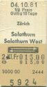 Zürich Solothurn Solothurn West retour - Fahrkarte