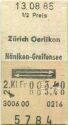 Zürich Oerlikon Nänikon-Greifensee retour - Fahrkarte
