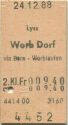 Lyss Worb Dorf via Bern Worblaufen einfach - Fahrkarte