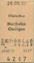 Winterthur Marthalen Ossingen einfach - Fahrkarte