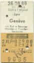Lyss Geneve via Biel o Payerne Moudon o Yverdon Lausanne retour - Fahrkarte