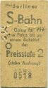 Fahrkarte - Berlin - Berliner S-Bahn