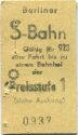 Fahrkarte - Berlin - Berliner S-Bahn