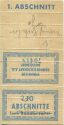 Rheinische Bahngesellschaft A.G. D�sseldorf - Rheinbahn - Fahrkarte