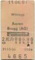 Wildegg Aarau Brugg (AG) retour - Fahrkarte