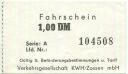 Zossen - Fahrschein