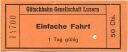G&uuml;tschbahn-Gesellschaft-Luzern - Einfache Fahrt