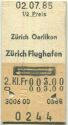 Zürich Oerlikon Zürich Flughafen retour - Fahrkarte