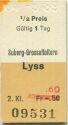 Suberg-Grossaffoltern Lyss - Fahrkarte