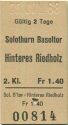 Solothurn Baseltor Hinteres Riedholz - Fahrkarte