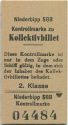 Niederbipp SBB - Kontrollmarke zu Kollektivbillet
