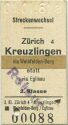 Streckenwechsel - ZÜrich Kreuzlingen via Weinfelden-Berg statt via Eglisau retour - Fahrkarte