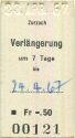 Zurzach - VerlÄngerung um 7 Tage