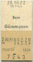 Bern GÜmmenen einfach - Fahrkarte