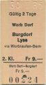 Worb Dorf Burgdorf Lyss via Worblaufen-Bern einfach