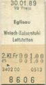 Eglisau Weiach-Kaiserstuhl Lottstetten einfach - Fahrkarte
