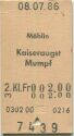 Möhlin Kaiseraugst Mumpf einfach - Fahrkarte