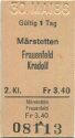Märstetten Frauenfeld Kradolf einfach - Fahrkarte
