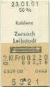 Koblenz Zurzach Leibstadt retour - Fahrkarte