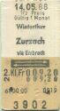 Winterthur Zurzach via Embrach retour - Fahrkarte