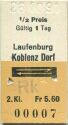 Laufenburg Koblenz Dorf retour - Fahrkarte