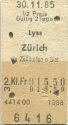 Lyss Zürich via Zollikofen oder Biel einfach - Fahrkarte