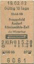 Zürich HB Frauenfeld Aadorf Rämismühle-Zell via Winterthur retour - Fahrkarte