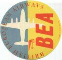 Kofferaufkleber - BEA British European Airways
