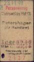 Fahrkarte - Eberswalde Hbf - Petershagen (Kr. Randow)