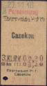 Eberswalde Hbf - Casekow 3. Klasse RM 2,20 - Fahrkarte