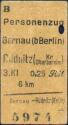 Bernau - Rüdnitz 3.Klasse 0,25RM - Fahrkarte 1949