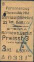 Personenzug Eberswalde Hbf - Bernau (b Berlin) 0,95DM
