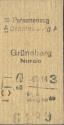 Oranienburg - Grüneberg Nordb - Fahrkarte Personenzug 1949
