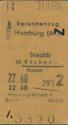 Fahrkarte - Hamburg-Altona - Berlin Stadtbahn über Büchen Nauen