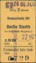 Braunschweig Hbf - Berlin Stadtb via Helmstedt-Magdeburg - Fahrkarte