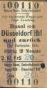 Basel SBB Düsseldorf und zurück über Karlsruhe-Köln - Fahrkarte