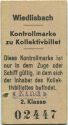 Wiedlisbach - Kontrollmarke zu Kollektivbillet - Stempel: Kind