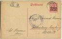 Landespost in Belgien - Postkarte