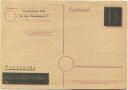 1946 Hitler 6 Pf Ganzsachenkarte Aufbrauch vom Postscheckamt Köln